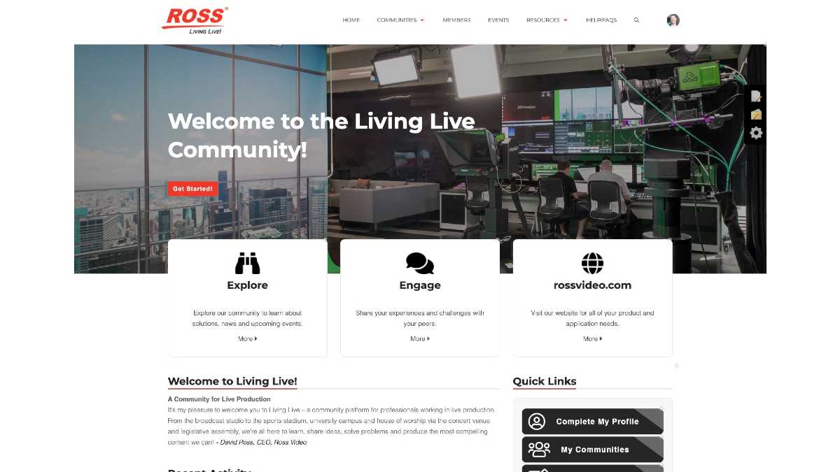 ross video, living live