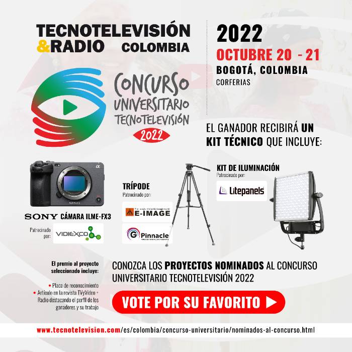 Concurso Universitario TecnoTelevisión 2022 patrocinadores