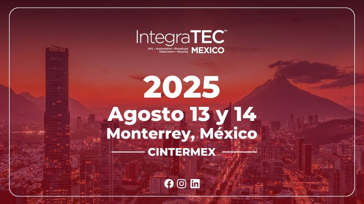 México. IntegraTEC, el evento que marca la pauta en la convergencia tecnológica en América Latina, celebrará por primera vez su edición en Monterrey, los días 13 y 14 de agosto de 2025 en el CINTERMEX. Este evento reunirá a las industrias más influyentes en AV, automatización, broadcast, seguridad electrónica, iluminación, Datacomm y data centers, brindando una plataforma única para descubrir las últimas innovaciones y soluciones integradas que transformarán el futuro de las empresas.