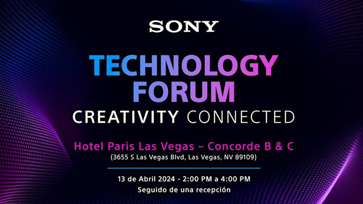 Sony tendrá su Technology Forum en NAB el 13 de abril