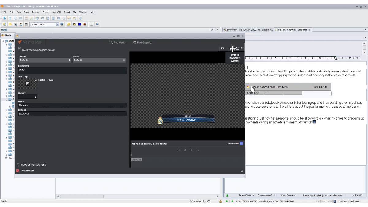Vizrt y Dalet mejoran operaciones de la sala de redacción