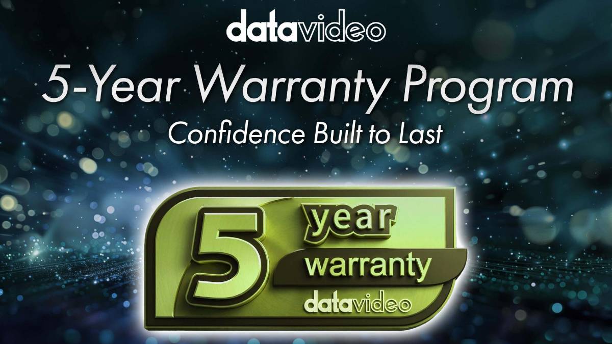 Datavideo anunció programa de garantía de cinco años