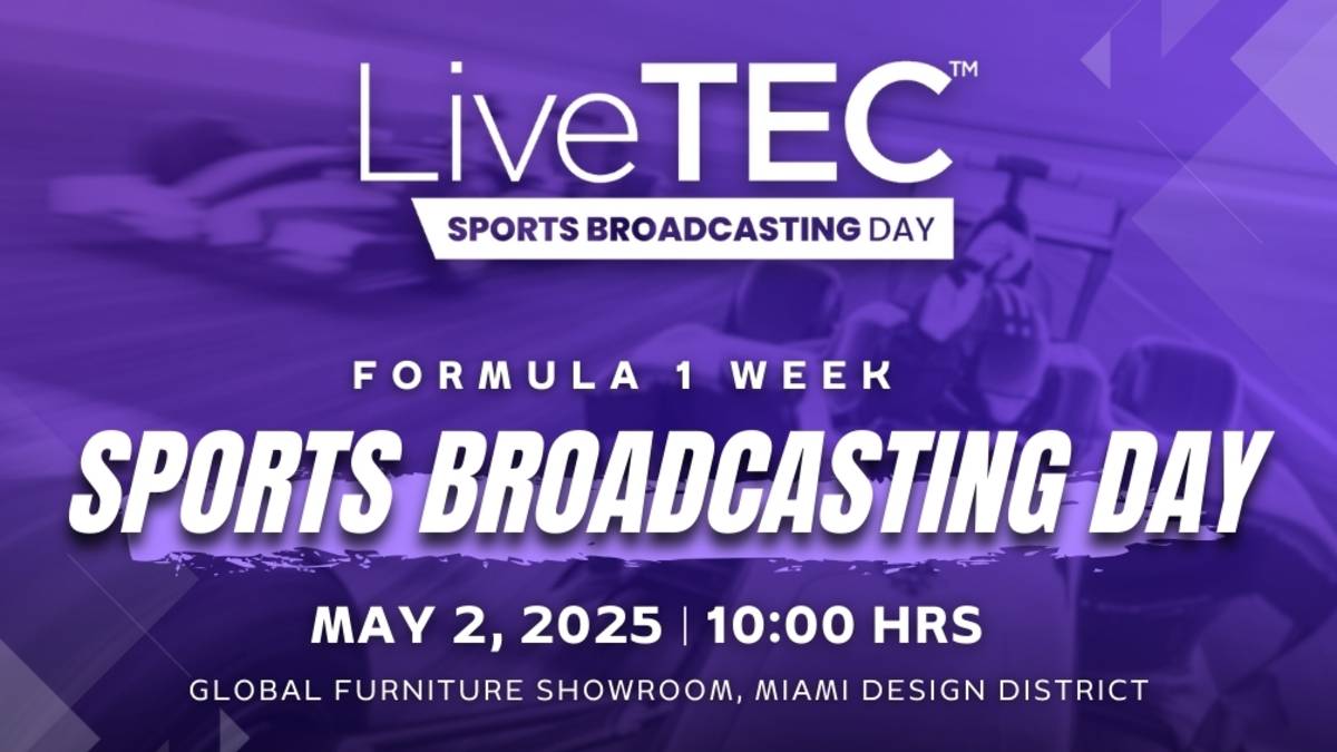 El LiveTEC Sports Broadcast Industry Day será el 2 de mayo