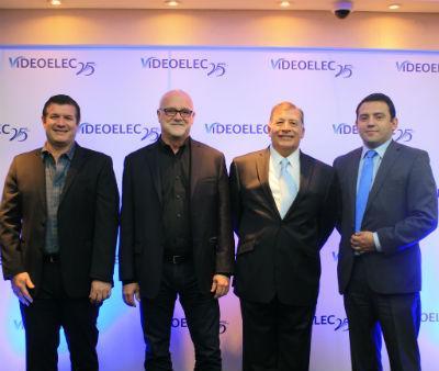 Frank Lima Masstech, Joe French Masstech, Jesús Lozano Videoelec, Jairo Mora Massttech