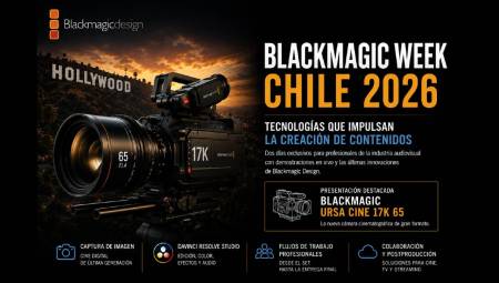 MMT realizará el Blackmagic Week Chile 2026
